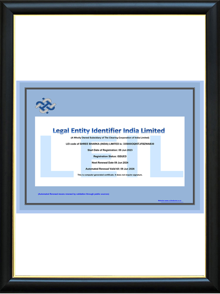Legal Entity Certificate