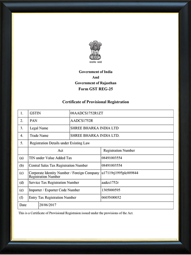 GST Certificate
